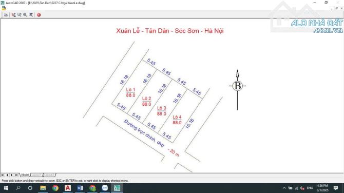 ✨️bán đất-Xuân Lễ-Tân Dân-SS-HN-DT=88m