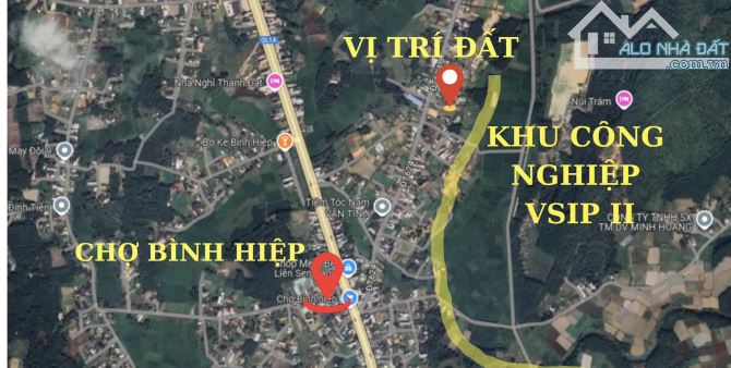 BÁN ĐẤT BÌNH HIỆP - GẦN MỐC VSIP - VSIP 2 SẮP KHỞI CÔNG