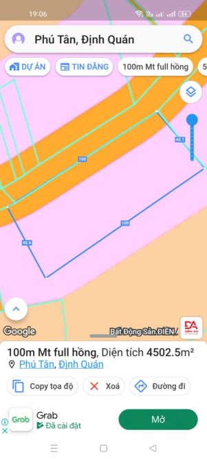 HÀNG HOT BÁN LÔ ĐẤT CHO ANH CHỊ PHÂN NỀN 4500M2(100MX45M) KHU DÂN CƯ CHỈ 6TỶ5