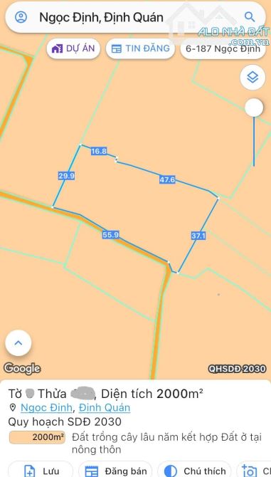 BÁN LÔ ĐẤT VƯỜN NGAY KHU DÂN CƯ 2000M2(55MX37M) ĐƯỜNG THÔNG GẦN SÔNG ĐỒNG NAI CHỈ 1TY1