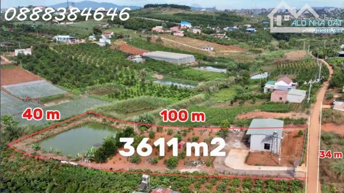 Cần bán 3611m2 - 400m đất ở ( sẵn nhà cấp 4 ) tại  Xã Tân Hà, Lâm Đồng, giá đầu