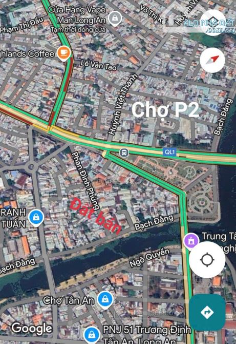 Đất Mt đường Phan Đình Phùng, P1 TP Tân An tỉnh Long An - 1