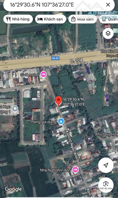 ĐẤT XÓM 10 NGỌC ANH GẦN TL10A, PHÚ THƯỢNG - 145M2 - 2,X TỶ - 2