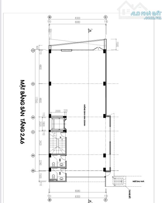 Cho thuê nhà Phố Phạm Tuấn Tài - Cầu Giấy, 200m2 x 7T, MT: 9m, thang máy, chia phòng,... - 2