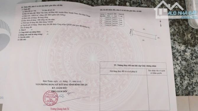 💥BÁN ĐẤT VƯỜN THANH LONG TẠI XÃ HÀM MỸ SÁT NHẬP TP. PHAN THIẾT - 2