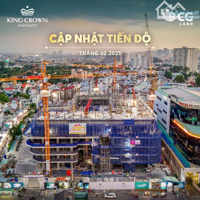 Căn Hộ King Crown Thủ Đức, 5% ký HĐMB, 30% nhận nhà, CK 8%, TT giãn đến 2028,Miễn lãi 30Th - 6