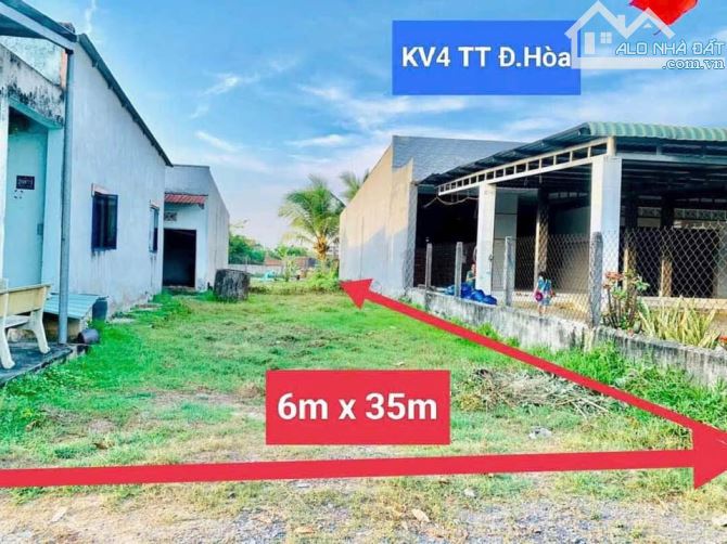 BÁN LÔ ĐẤT 210M2 - XÂY TRỌ - ĐẨU TƯ- TẠI THỊ TRẤN ĐỨC HÒA -GỌI NGAY