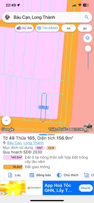 Cần bán lô đất 156 m2  gần ngã tư nông trường giá mềm