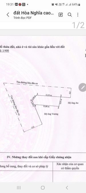 Siêu phẩm lô góc 98m2 ngang 6m trục đường thông 12m tại Hoà Nghĩa ,dân cư đông hơn 2 tỷ. - 2