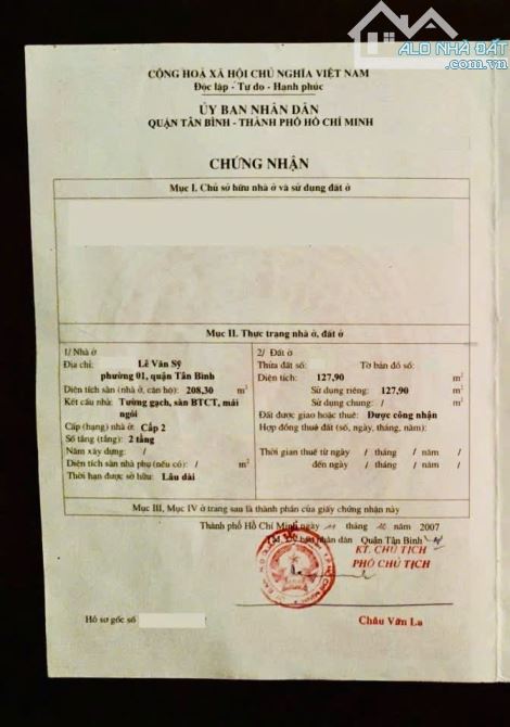 BÁN NHÀ KHU NỘI BỘ LÊ VĂN SỸ 7,5X20 NGAY PHỞ PHÚ VƯƠNG-SÁT SB TÂN SƠN NHẤT CHỈ 25 TỶ - 2
