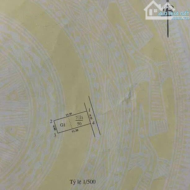 BÁN ĐẤT TẶNG NHÀ – DT 50M2 – MT 4M – GIÁ 6,5 TỶ CÒN TL. - 2