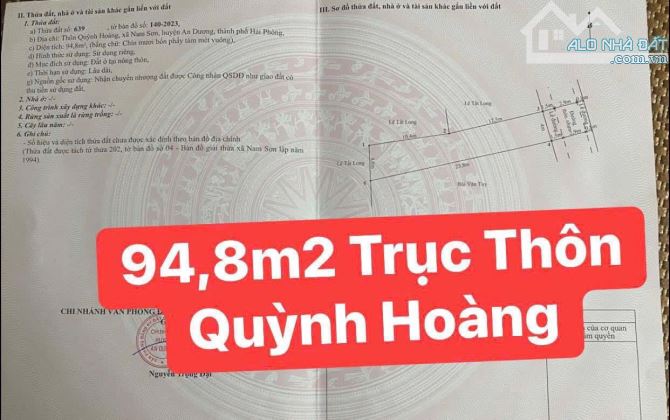 Linh - bán 94,8 m mặt trục quỳnh hoàng, nam sơn /2,060 tỷ - 3