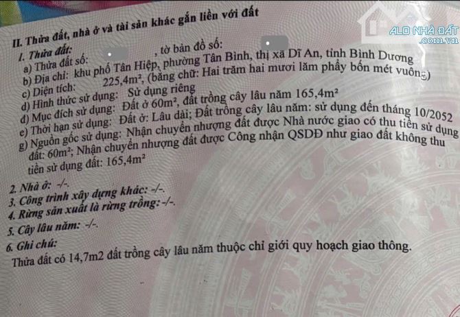 3,9Tỷ TL🔥Bán nhà Cấp 4_225,4m2 đường thông, gần đường Liên Huyện, p.Tân Bình, Tp.Dĩ An - 6