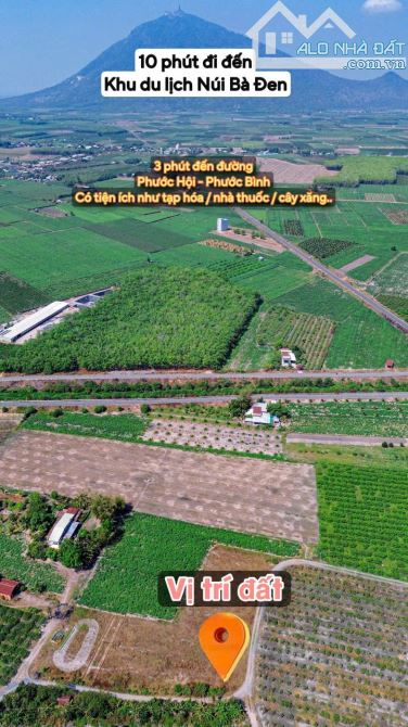 ✨ Góc 2 MT View Núi Bà: 8x23m (50m2 ONT). Cách Nhựa 350m, cách Thị trấn DMC chỉ 6