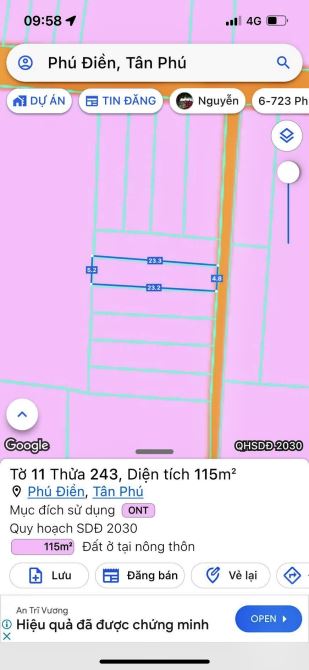 ✨ 115m2 Full ONT. Đường Bê Tông hiện hữu ô tô tới đất. QH khu bàn cờ nhà dân ở kín - 420Tr - 8