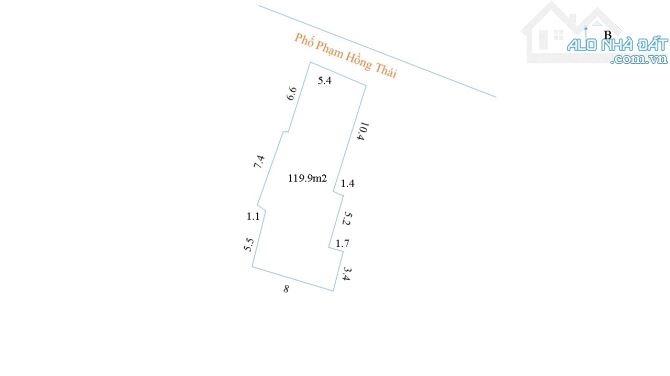 Cần bán nhà mặt phố Phạm Hồng Thái-Phường Trúc Bạch-Ba Đình-Hà Nội 120m2x3T, MT5.4m, 58tỷ - 4