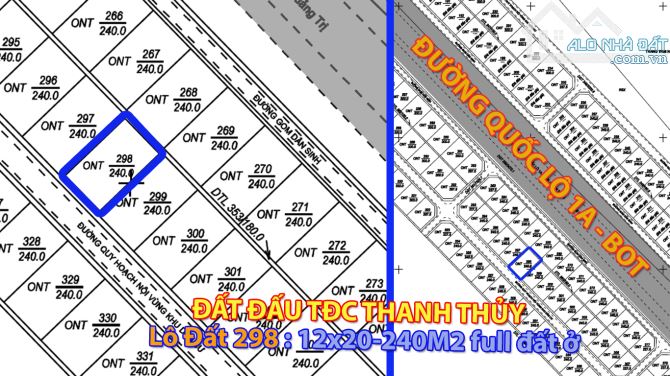 Đầu tư giá ngộp - Lộc nhận liền tay - Lô đất đấu sát Khu Công Nghiệp CAM LIÊN 450HA.