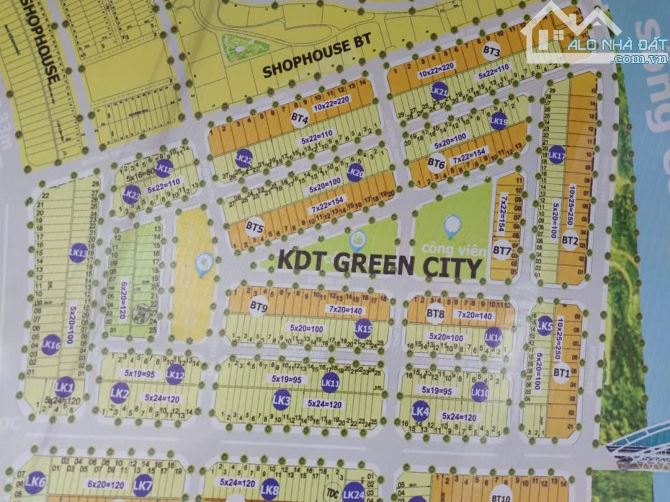 Bán đất KDT Green City, Sensota, Ngọc Dương,7b