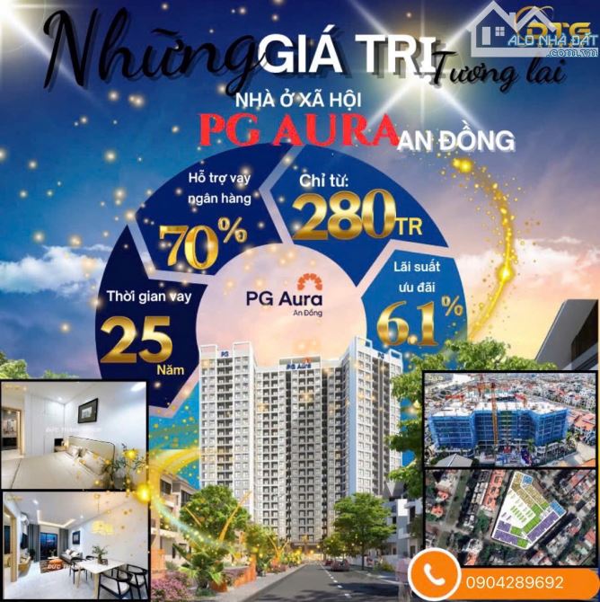 Bán Chung cư, Nhà ở xã hội PG Aura- An Đồng giá rẻ