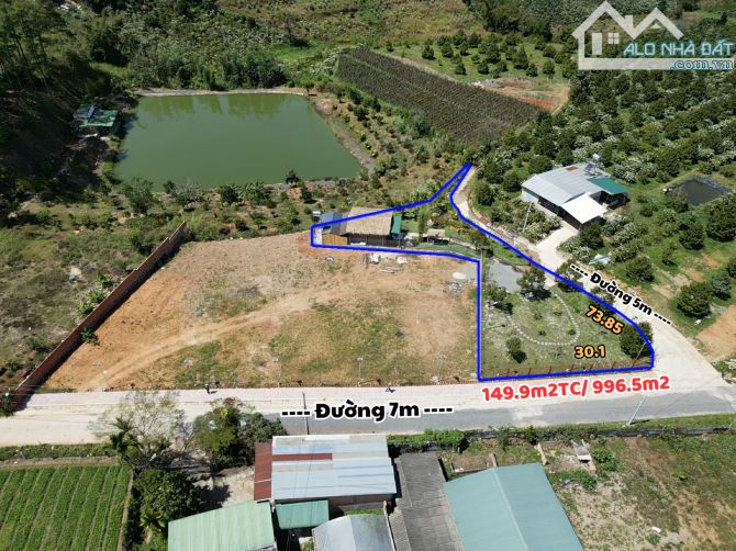ĐẤT VƯỜN 1000m² GẦN SÂN BAY LIÊN KHƯƠNG – CHỈ 3.5 TỶ, 2 MẶT TIỀN, SỔ SÁCH RÕ RÀNG!