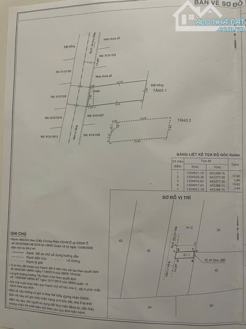 Nhà 2pn,1 lầu 48m2, hem oto, giâ 3.35 tỷ, chợ Đường - 1