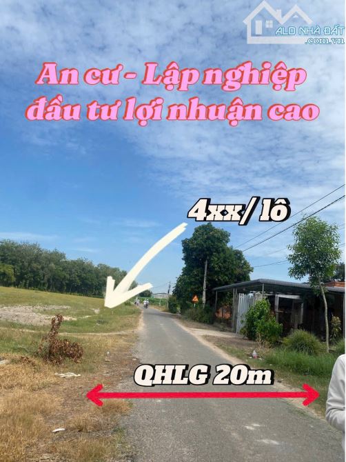 lô đất 400tr đường nhựa 10m ngay gần khu công nghiệp - 2