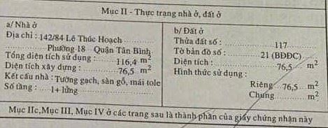 Bán nhà góc 2 mặt tiền, hẻm xe hơi 8m, đường Lê Thúc Hoạch, Tân Phú, đã hoàn công, nhỉnh 6 - 3