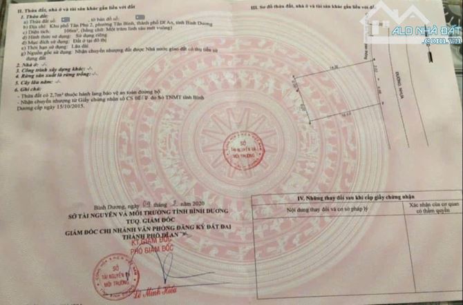 3,25Tỷ TL🔥Bán đất Ngang 8x14m cách đường Bùi Thị Xuân 100m, p.Tân Bình, Tp.Dĩ An - 4