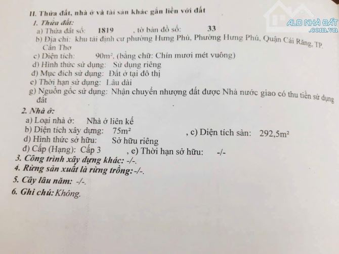 NHÀ 3 LẦU MỚI MẶT TIỀN ĐƯỜNG LÝ THÁI TỔ KDC HƯNG PHÚ , CẦN THƠ - 9