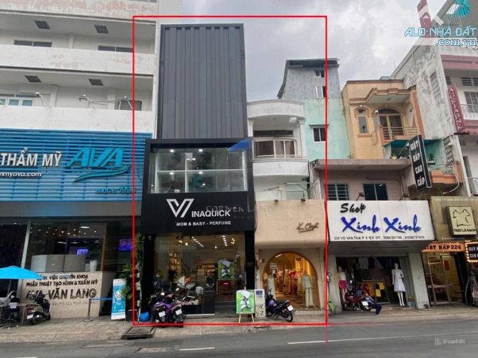Nhà MT vị trí đẹp 232 - 234 Võ Văn Tần, P. 5, Quận 3 - 7,9x 16m, NH 10M, 3 Lầu, Giá  90 Tỷ