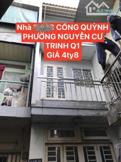 Top nhà nhỏ xinh rẻ 1 trệt 2 lầu Cống Quỳnh Q1 TP.HCM