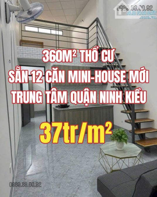 Bán dãy 12 căn minihouse đang cho thuê full phòng dt 20x17 full thổ cư giá dưới 14 tỷ