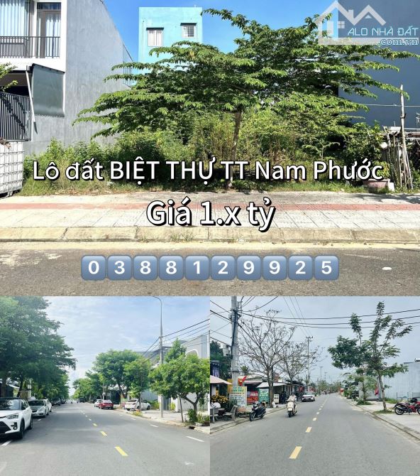 Bán lô BIỆT THỰ Khu phố chợ trung tâm TT Nam Phước