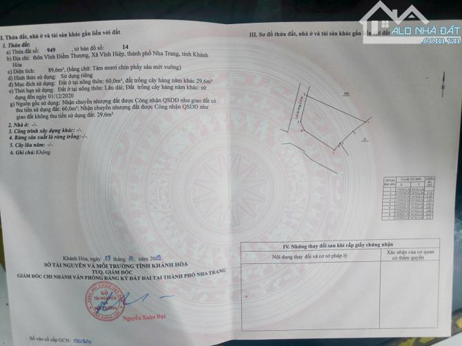Bán Lô Góc Vĩnh Hiệp - Nha Trang - Giá 1tỷ4- Sổ Hồng sẵn - 2