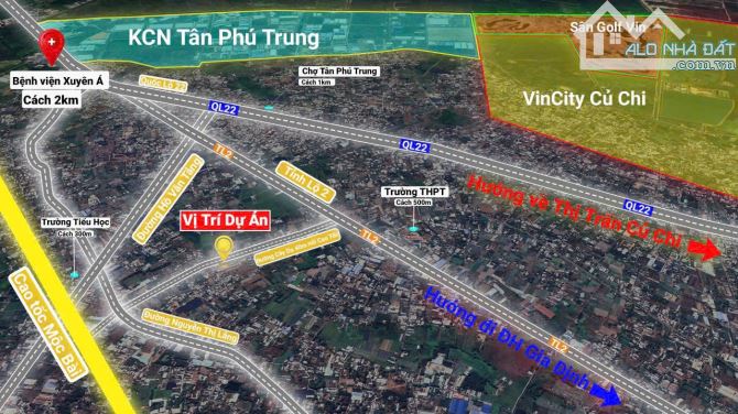 Đất khu dân cư Tân Phú Trung đối diện Vinpear của VinGruop giá đang cực ưu đãi 1 tỷ 7 - 3