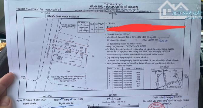 BÁN LÔ ĐẤT 7M MẶT TIỀN NHỰA - CÁCH TRUNG TÂM HÀNH CHÍNH HUYỆN ĐẤT ĐỎ 100M - 3