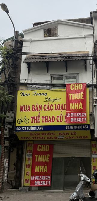 CHO THUÊ NHÀ KINH DOANH 3TẦNG, MẶT TIỀN 4M- TẠI 776 ĐƯỜNG LÁNG, P.LÁNG THƯỢNG, ĐỐNG ĐA - 3