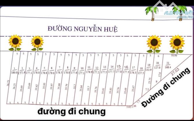 SỈ LẺ - LỐC 21 LÔ MT NHỰA NGUYỄN HUỆ - PHƯỚC LONG THỌ - H LONG ĐẤT , giá chỉ 920tr - 5