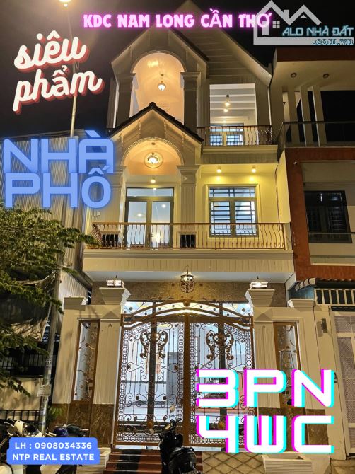 BÁN NHÀ 2 LẦU VIEW CÔNG VIÊN KDC NAM LONG CẦN THƠ