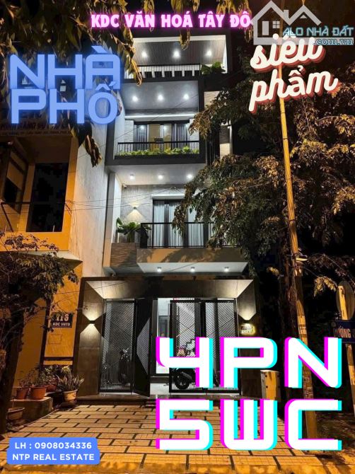 Nhà view công viên, full nội thất khu Văn Hoá Tây Đô TP Cần Thơ