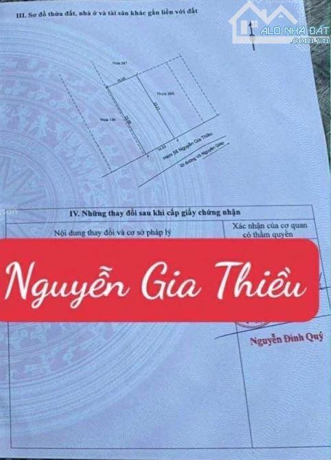 4 TỶ 350 TRIỆU ĐẤT MẶT TIỀN HẺM NGUYỄN GIA THIỀU THÀNH PHỐ VŨNG TÀU