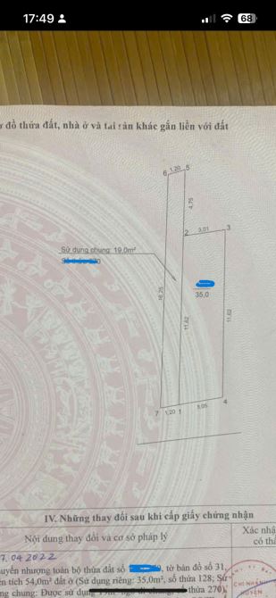 CỰC HIẾM!  CHỈ 1.65 TỶ CÓ ĐẤT SĐCC 35M2 – VẠN PHÚC THANH TRÌ – 20M RA Ô TÔ