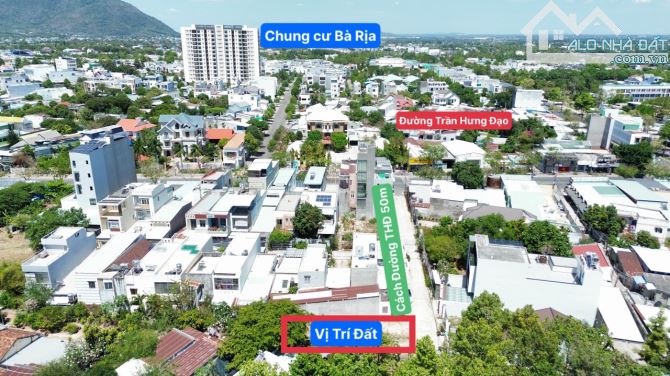 DT: 5x20m giá 2.8 tỷ, nhánh đường Trần Hưng Đạo, trung tâm thành phố Bà Rịa cần bán