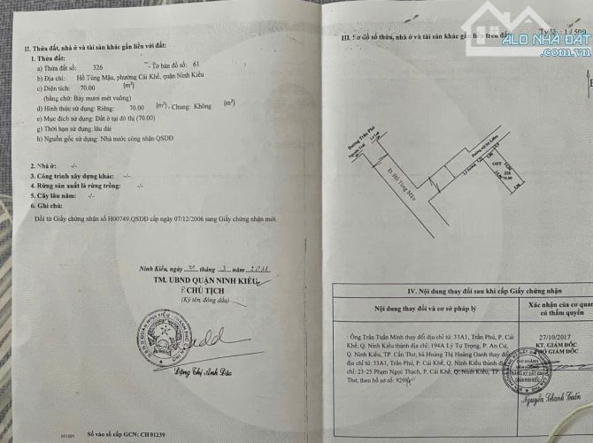 Bán nền hẻm hồ tùng mậu dt 70m2 thổ cư giá 4 tỷ - 2