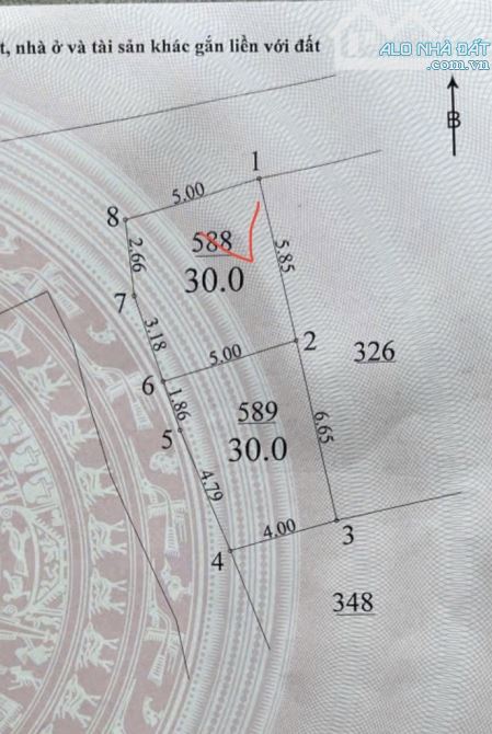 MẢNH ĐẤT HIẾM CÒN SÓT LẠI Ở PHỐ NGỌC LÂM Ô TÔ VÀO ĐẤT CHỈ HƠN 6TỶ KHÔNG QH - 2