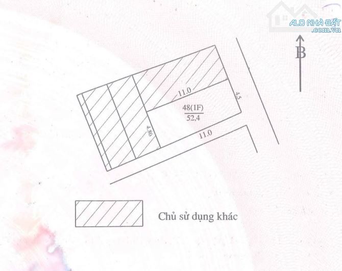 Nhà mặt ngõ, tô tránh,kinh doanh,lô góc Vĩnh Hưng Hoàng Mai 52m x 5 tầng, MT 4,5m