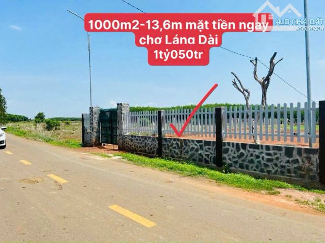 BÁN 1000M2 NGAY CHỢ LÁNG DÀI - LONG ĐẤT , GIÁ NGỘP 1 TỶ 050TR