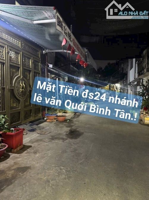 MẶT TIỀN NHÁNH LÊ VĂN QUỚI, GÒ XOÀI ĐS 24 4 TẦNG ĐÚC BTCT 4X14 56M² BÁN GẤP NHỈNH 4TỎI