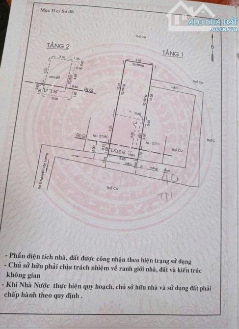 Bán nhà cũ hẻm 276 Thống Nhất, P16, Gò Vấp. DT 5.05 *17.5m, CN 88.4m, 2tấm, giá 5.8tỷ - 1