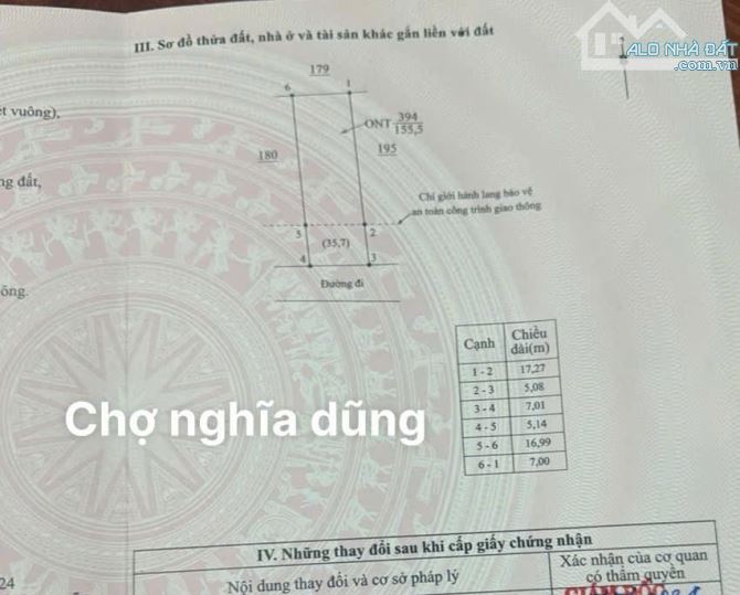 Bán nhà cấp 4, Dt đẹp. 7x23m mặt tiền Trần Anh Tông, Nghĩa Dũng, TP Quảng Ngãi - 1